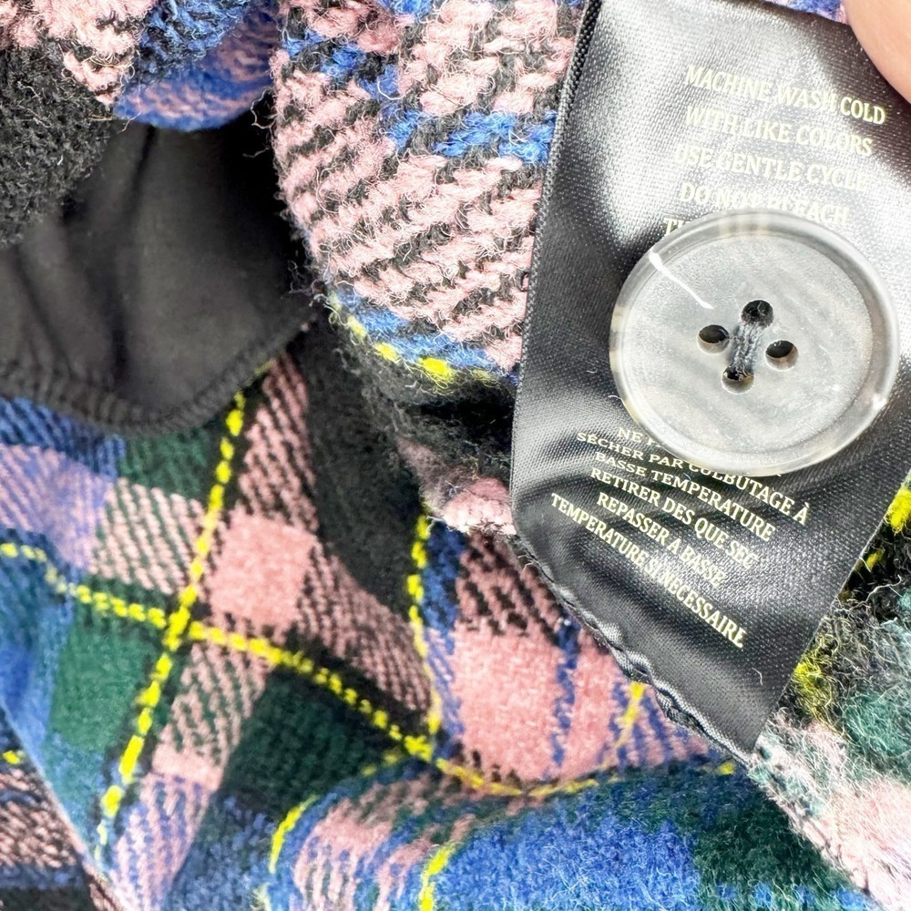 BLANKNYC Women's The Comeback Plaid Long Shacket Size M NWT - Picture 8 of 10